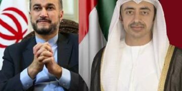 وزيرا خارجية الإمارات وإيران يبحثان هاتفيا العلاقات الثنائية ومجالات التعاون المشترك