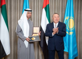 الشيخ محمد بن زايد يتسلم جائزة «نزار باييف 2021 لعالم خالٍ من الأسلحة النووية والأمن العالمي»