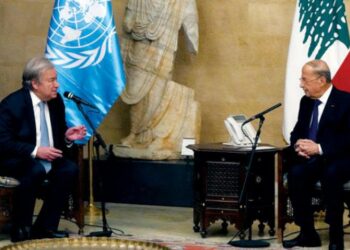 غوتيريش من بيروت: اللبنانيون أولى بحل أزماتهم وحان الوقت ليتفق السياسيون ولن ندخر جهدا لحل ملف ترسيم الحدود