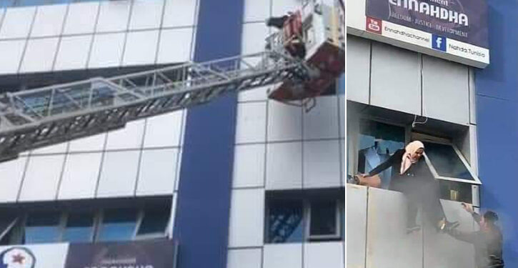 محمد القوماني : شخص قام بحرق نفسه في مقر النهضة بمونبليزير تسبب في اشتعال النيران