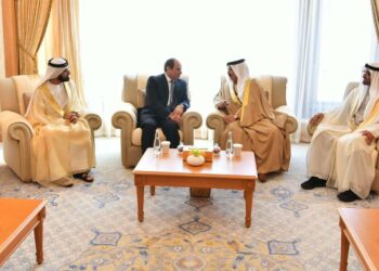 قمة إماراتية بحرينية مصرية لبحث قضايا عربية مشتركة وتعزيز الأمن العربي