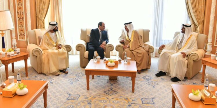 قمة إماراتية بحرينية مصرية لبحث قضايا عربية مشتركة وتعزيز الأمن العربي
