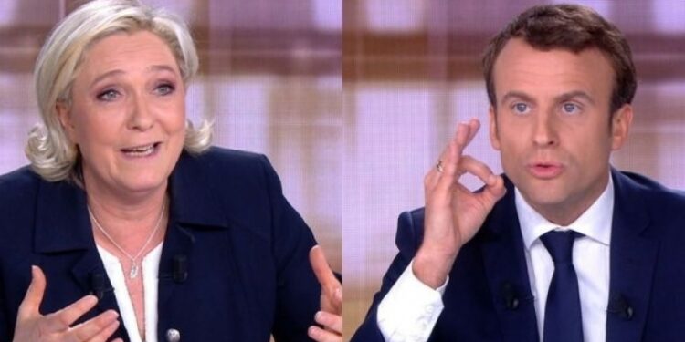 ماكرون ولوبن على طرفي نقيض في رؤيتهما للمسائل العالمية