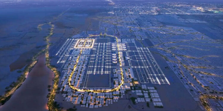 محمد بن سلمان يطلق المخطط العام لمطار في السعودية سيكون من الأكبر في العالم