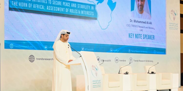 شارك فيها أكاديميون وباحثون من دول العالم ندوة سياسية لمركز تريندز تحت عنوان : «جهود ومبادرات السلام والإستقرار في منطقة القرن الإفريقي .. تقييم الأدوار والمصالح