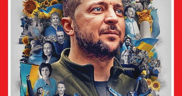 مجلة تايم تختار فولوديمير زيلينسكي شخصية العام 2022