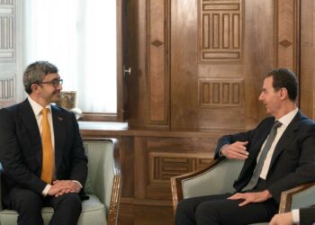 بشار الأسد يستقبل وزير الخارجية عبدالله بن زايد في دمشق