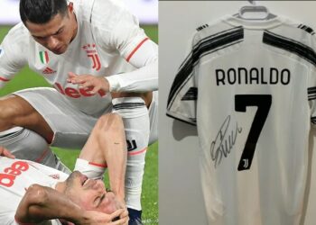 مزاد لبيع قميص رونالدو لدعم ضحايا زلزال تركيا