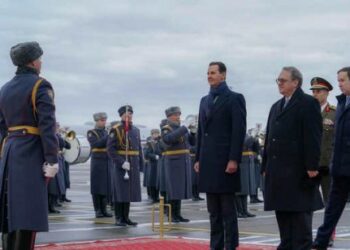 إستقبال رسمي للرئيس السوري في مطار موسكو لأول مرة منذ بداية الحرب