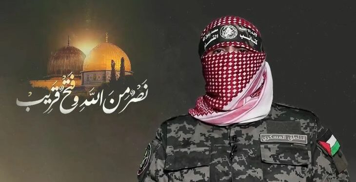 أبو عبيدة بالصوت والصورة بالتزامن مع إطلاق دفعات صواريخ كثيفة من غزة : التنسيق مع محور المقاومة يزداد.. وسنسحق الإحتلال إذا إجتاح قطاع غزة.. وحضرنا لـ”طوفان الاقصى” منذ عامين