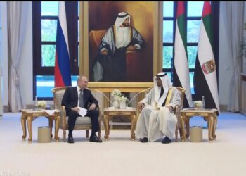 رئيس دولة الإمارات الشيخ محمد بن زايد يستقبل الرئيس  فلاديمير بوتين