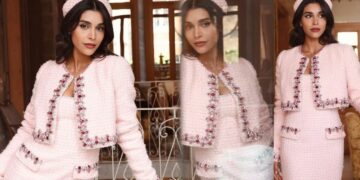 ياسمينا زيتون في إطلالة تحاكي جاكي كينيدي خلال تسلّمها الباسبور الديبلوماسي