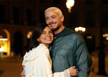 سعد لمجرد يحتفل بذكرى زواجه وعيد ميلاد زوجته في نفس اليوم