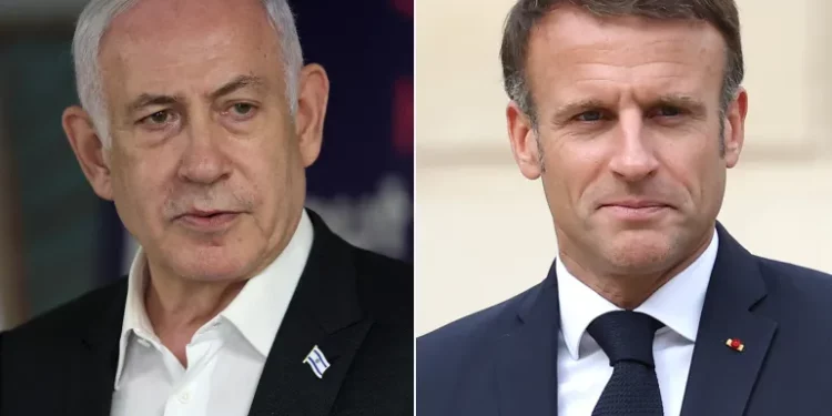 نتانياهو يبلغ ماكرون معارضته “وقفا لإطلاق النار من جانب واحد” في لبنان ويقول أن إسرائيل لن تقبل بتسوية تسمح لـ”حزب الله” بإعادة تسليح نفسه