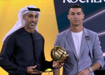 حفل جلوب سوكر.. كريستيانو رونالدو يتوج بجائزة أفضل لاعب فى الشرق الأوسط