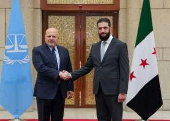 الشرع يلتقي المدعي العام للمحكمة الجنائية الدولية