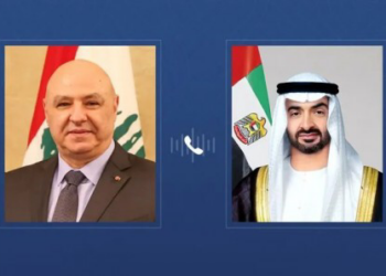 رئيس دولة الإمارات الشيخ محمد بن زايد والرئيس اللبناني جوزيف عون يتفقان على إعادة فتح سفارة الإمارات في بيروت