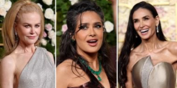 سلمى حايك وكيدمان وديمي مور نجمات تخطين الـ55 عامًا وأبهرن الحضور بحفل جولدن جلوب