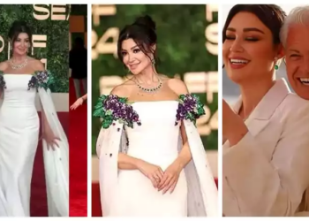 تصدرت التريند بعد عقد قرانها.. تفاصيل فستان الفنانة أروى جودة