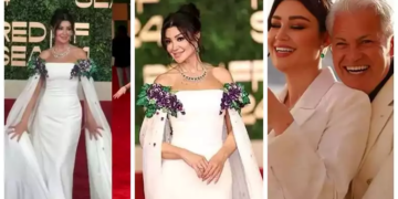 تصدرت التريند بعد عقد قرانها.. تفاصيل فستان الفنانة أروى جودة