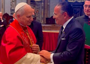 رجل الأعمال كمال الغريبي رئيس GKSD الإيطالية يحضر حفل تنصيب البابا لاون ال14 بالفاتيكان