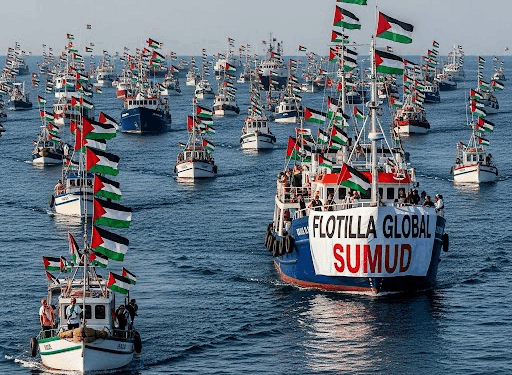 عشرات السفن تبحر من برشلونة ضمن أسطول «الصمود العالمي» دعماً لغزة