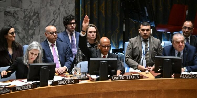 واشنطن تستخدم الفيتو في مجلس الأمن ضد قرار لوقف إطلاق النار في غزة