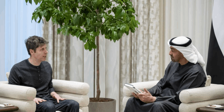 الشيخ محمد بن زايد يستقبل الرئيس التنفيذي لـ”أوبن إيه آي”