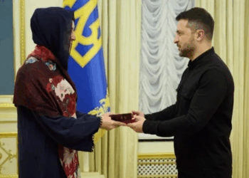 تكريم أوكراني لدولة الإمارات.. زيلينسكي يمنح ريم الهاشمي وسام الأميرة أولغا