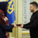 تكريم أوكراني لدولة الإمارات.. زيلينسكي يمنح ريم الهاشمي وسام الأميرة أولغا