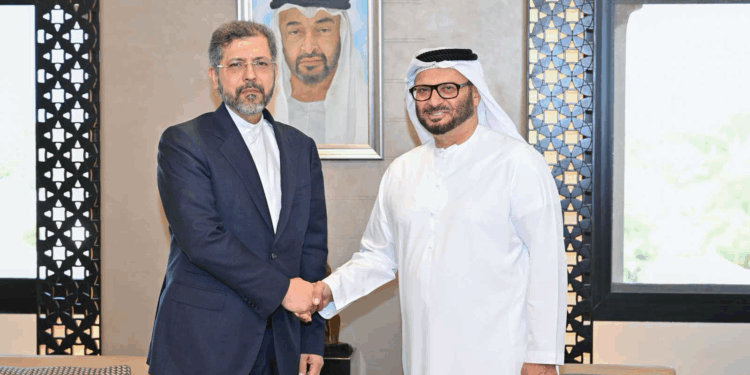 أنور قرقاش يلتقي نائب وزير الخارجية الإيراني