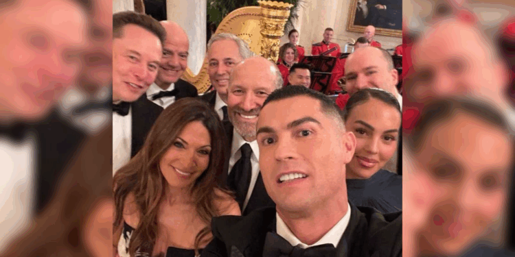 رونالدو في البيت الأبيض.. “سيلفي” عن العشاء الرئاسي