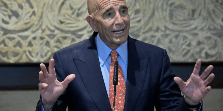 توم براك يدعو لبنان إلى مفاوضات مباشرة مع إسرائيل