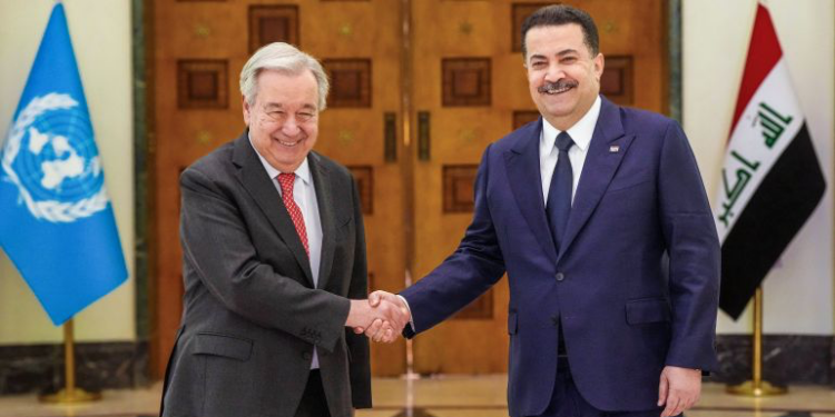 غوتيريش يعلن من بغداد انتهاء مهمة البعثة الأممية في العراق