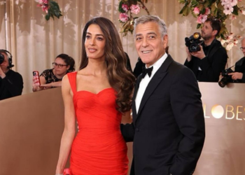 جائزة أفضل ممثل وإطلالة ملكية.. جورج كلوني وزوجته يتألقان فى افتتاح جولدن جلوب الـ83