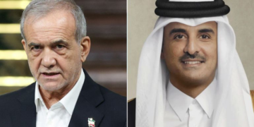 أمير قطر والرئيس الإيراني يبحثان خفض التصعيد في المنطقة