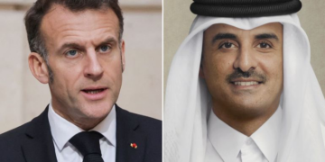 أمير قطر وماكرون يدعوان لوقف استهداف منشآت الطاقة والمياه