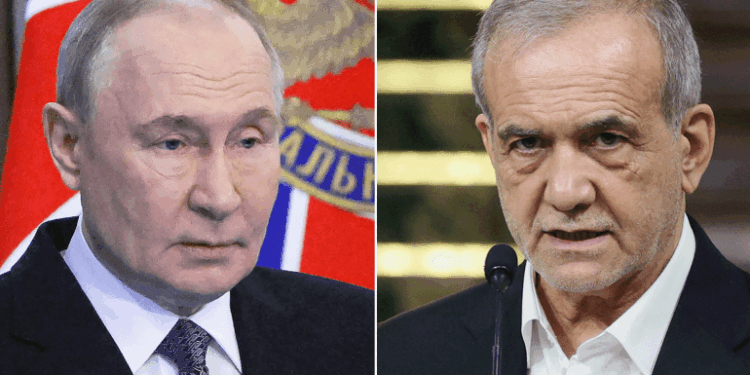 بزشكيان يدعو بوتين لتقديم دعم روسي لبلاده في الحرب