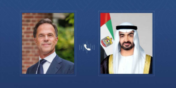 محمد بن زايد وأمين عام حلف الناتو يبحثان التطورات بالمنطقة