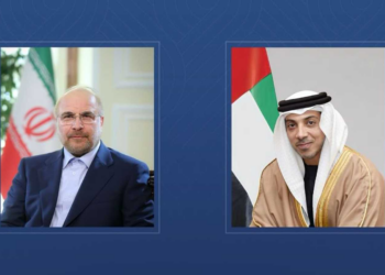 الشيخ منصور بن زايد يبحث مع رئيس البرلمان الإيراني خفض التصعيد