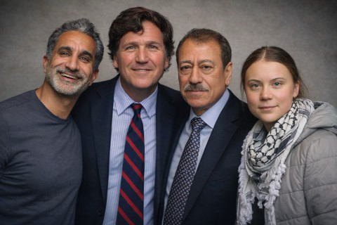 حكومة إسرائيل تتّهم رسميًّا عشرة إعلاميين أجانب وعرب بمُعاداة الساميّة.. من بينهم غريتا تونبرغ وتاكر كارلسون وعبد الباري عطوان وباسم يوسف